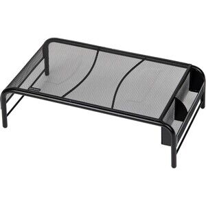 🖥️ Mind Reader Metal Mesh Monitor Stand, 20"L x 11.5"W